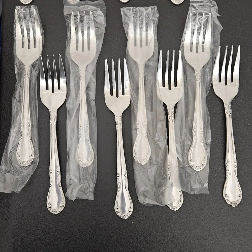 Stainless Steel Korea Flatware - 48 pcs. NWOT (Vintage 1970's)